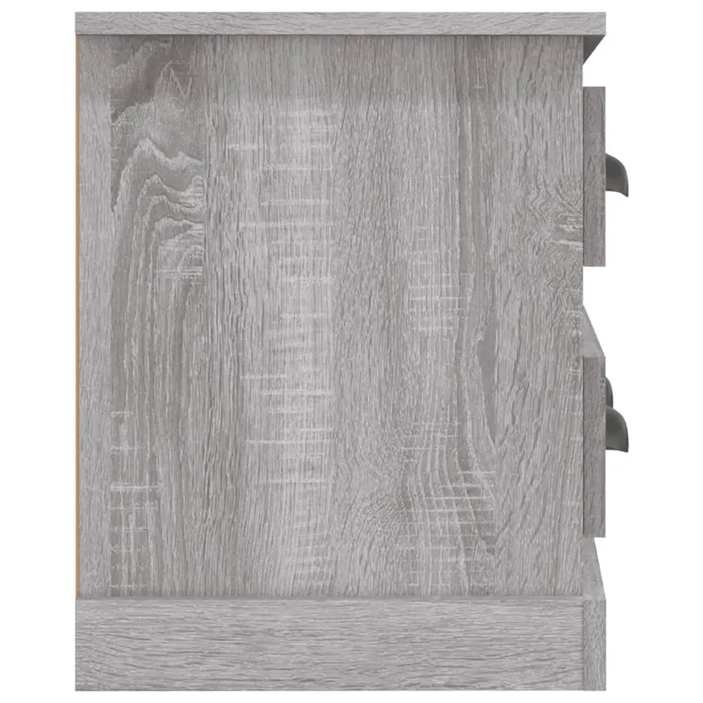 TV Cabinet Grey Sonoma Living Room 100x35.5x45cm Engineered Wood Media Storage Unit Drawers