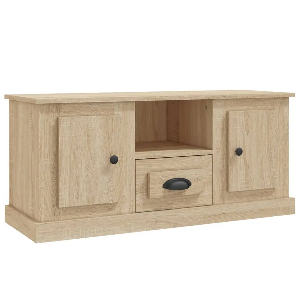 TV Cabinet for Living Room Engineered Wood Brown 100x35.5x45cm