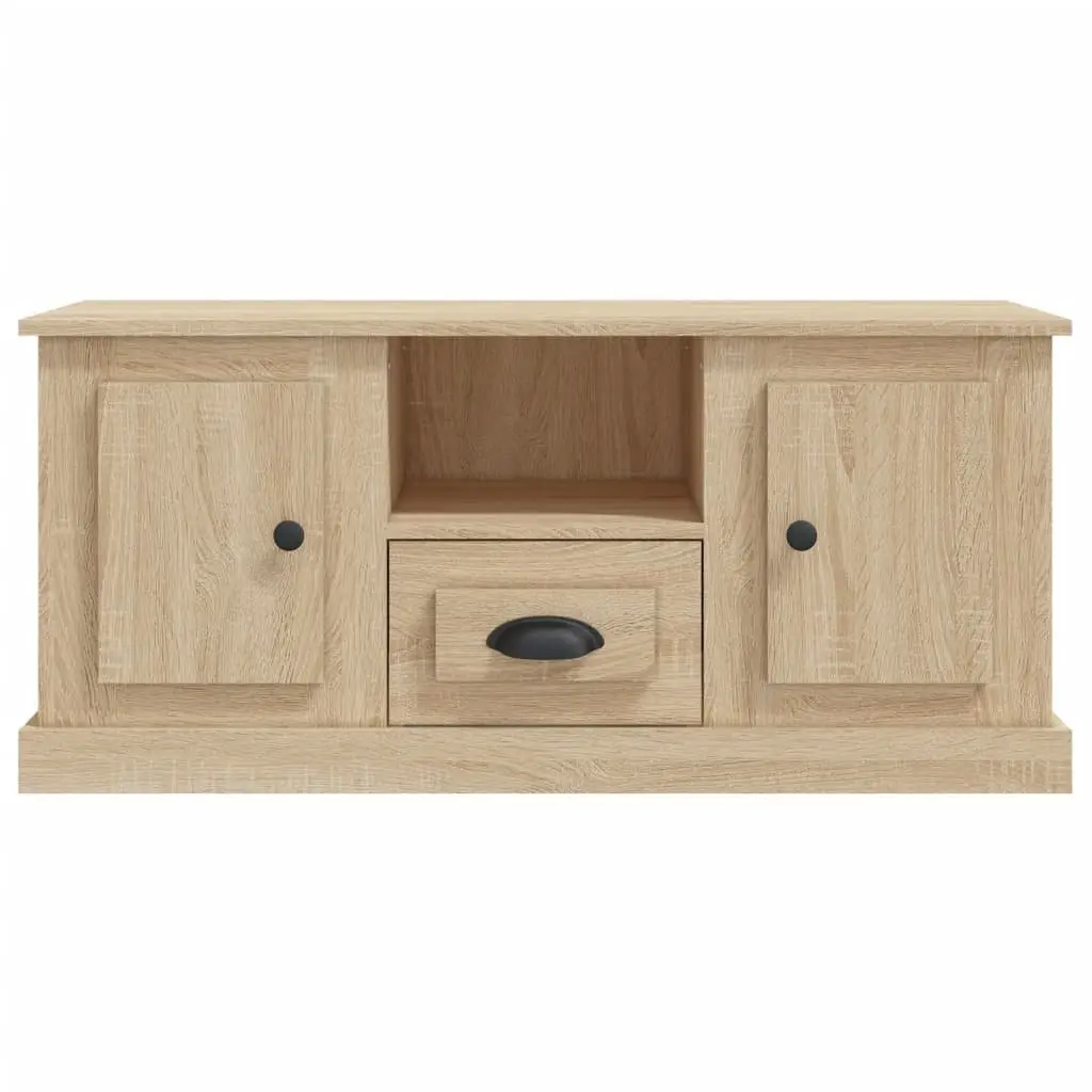 TV Cabinet for Living Room Engineered Wood Brown 100x35.5x45cm