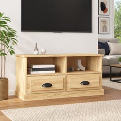 TV Cabinet Dimensions: 93 x 35.5 x 45 cm, Engineered Wood