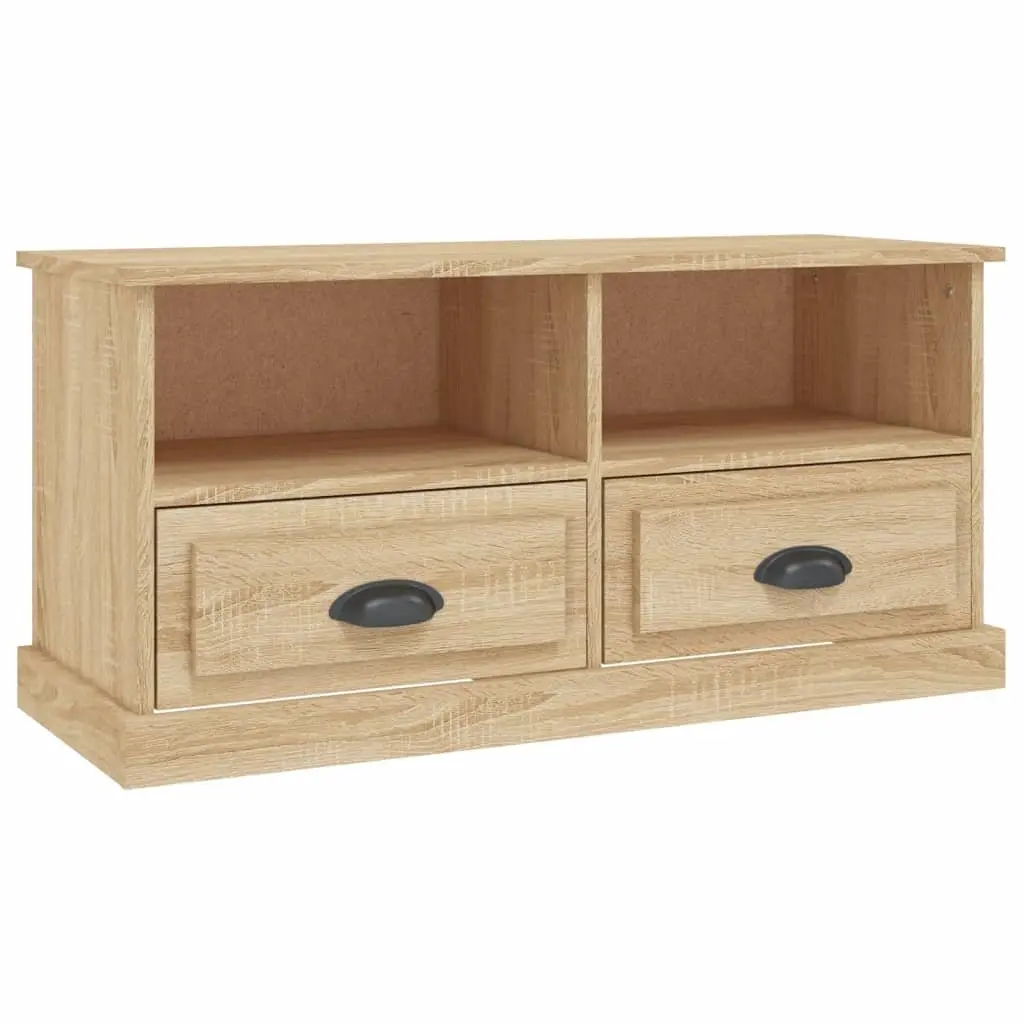 TV Cabinet for Living Room Engineered Wood Brown 93 x 35.5 x 45 cm