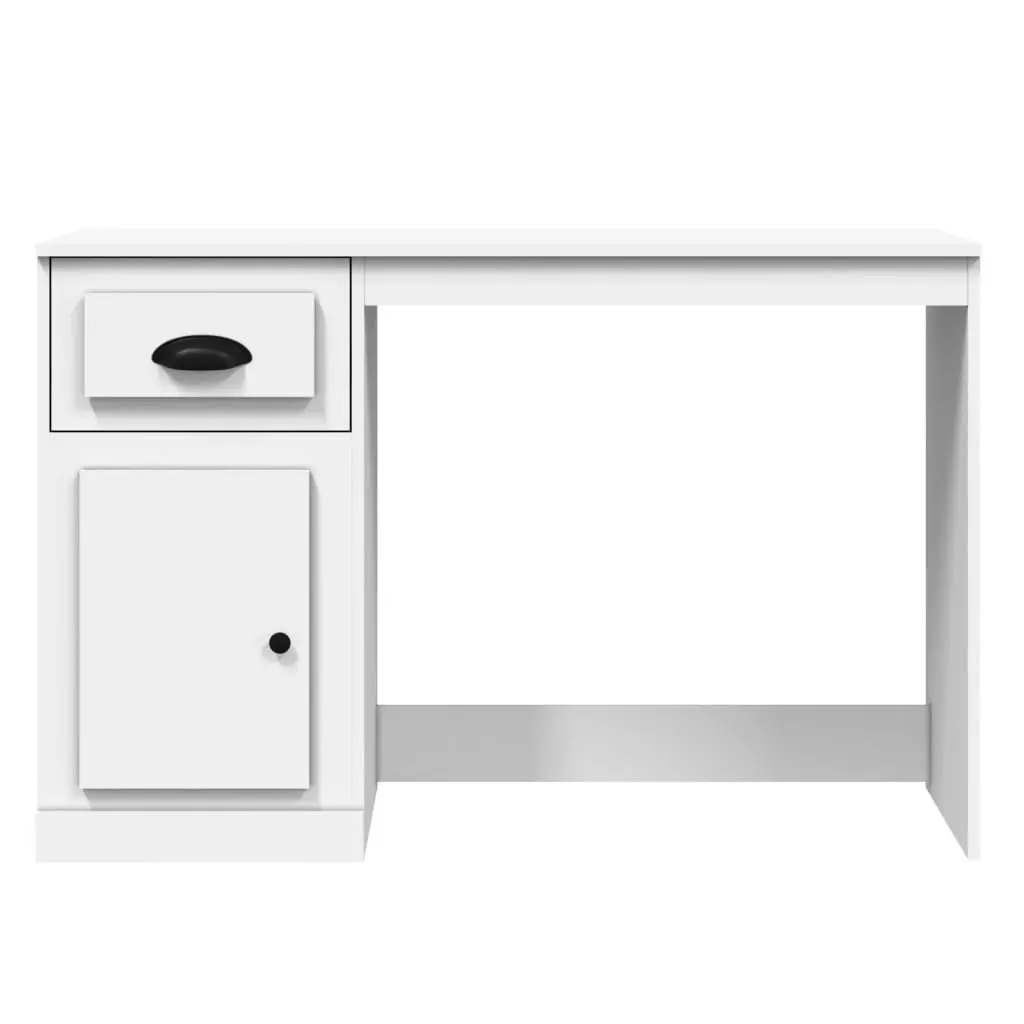 White Desk for Study Office Workspace 115x50x75cm
