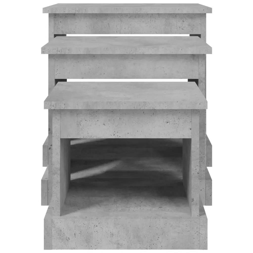 Grey 3-Piece Coffee Table Set