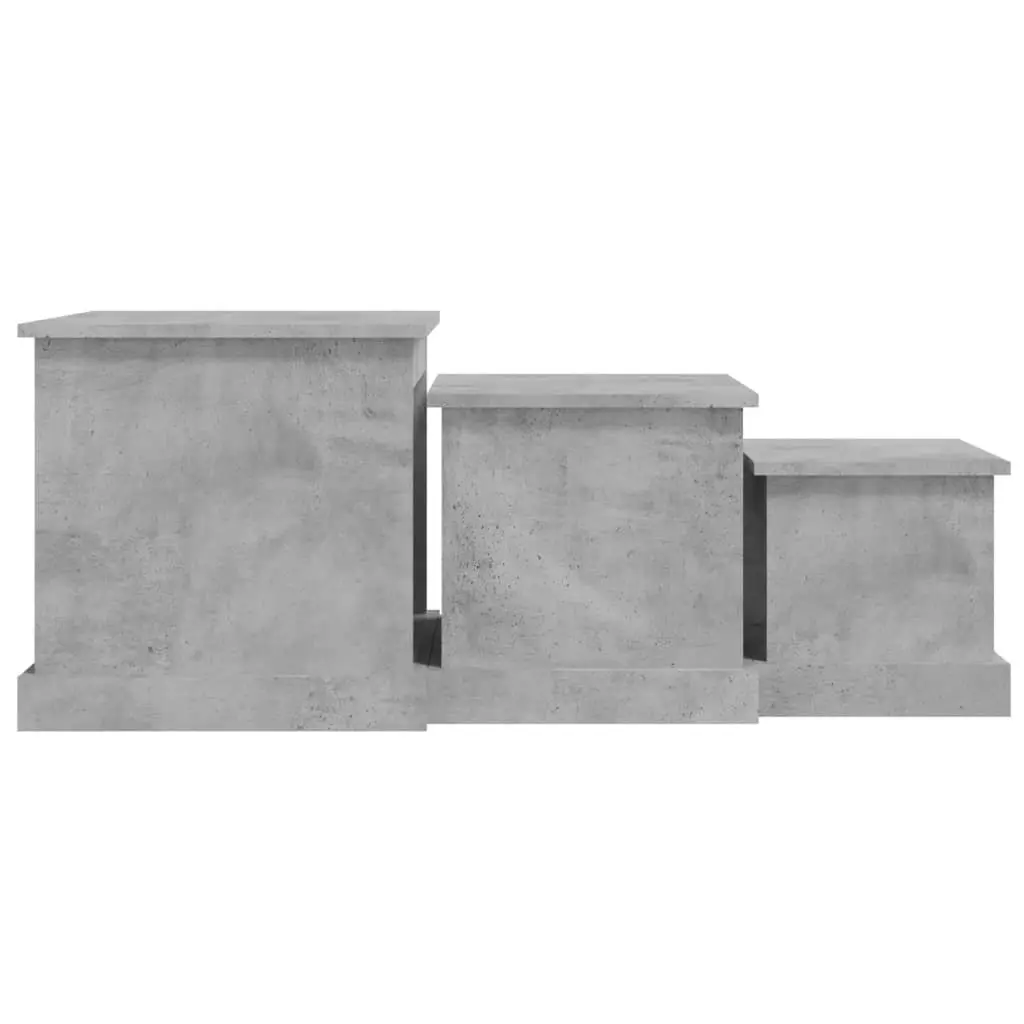 Grey 3-Piece Coffee Table Set