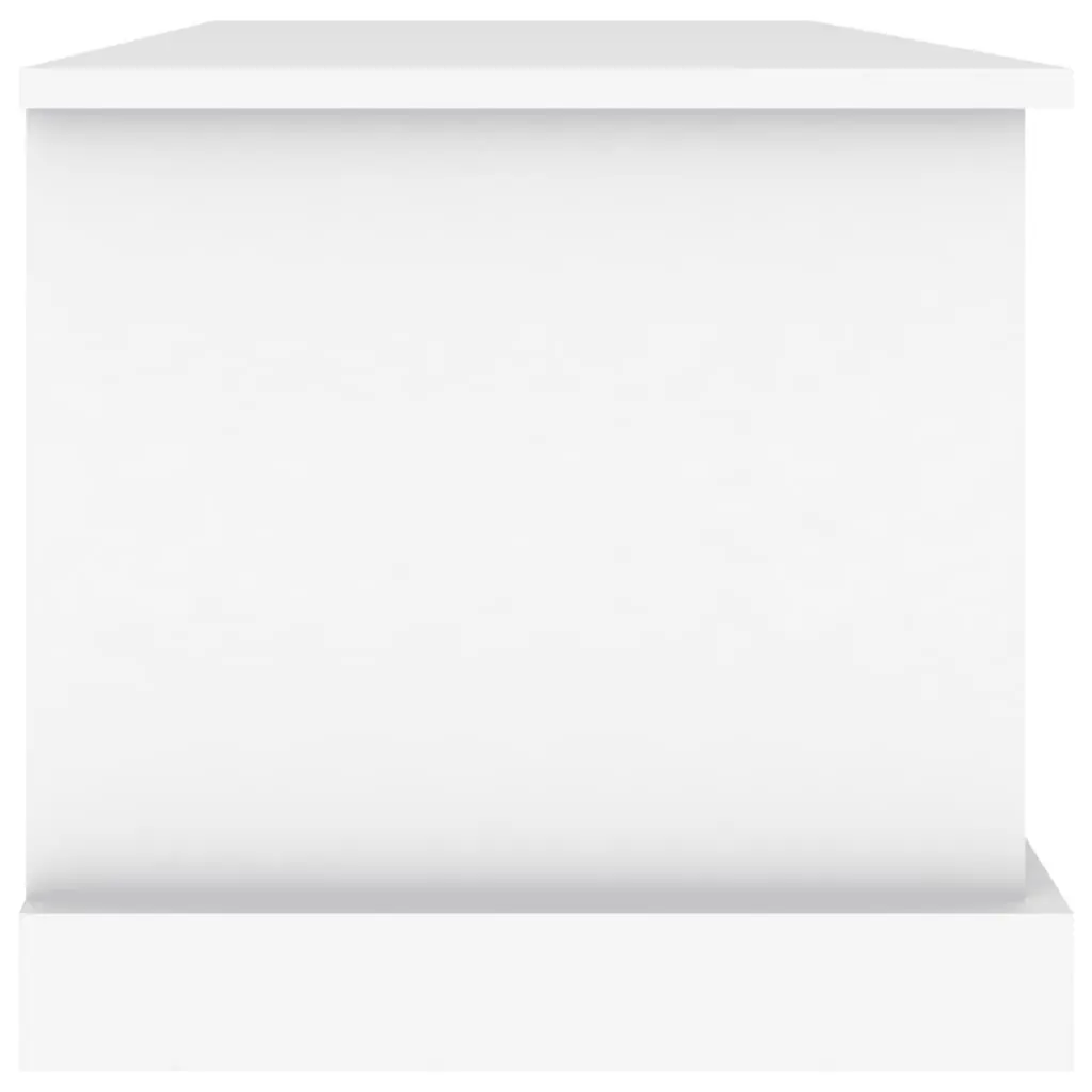 Storage Box White Engineered Wood Organizer Chest Bedroom Living Room 70 x 40 x 38 cm
