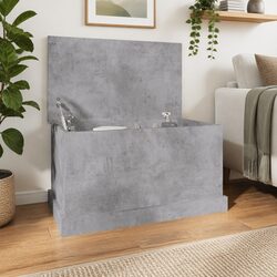 Engineered Wood Storage Box - 70x40x38 cm in Grey