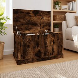 Storage Chest 70x40x38 cm in Brown Engineered Wood