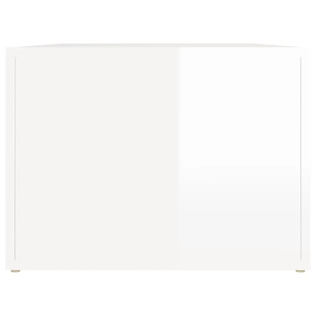 Coffee Table for Living Room High Gloss White 80 x 50 x 36 cm