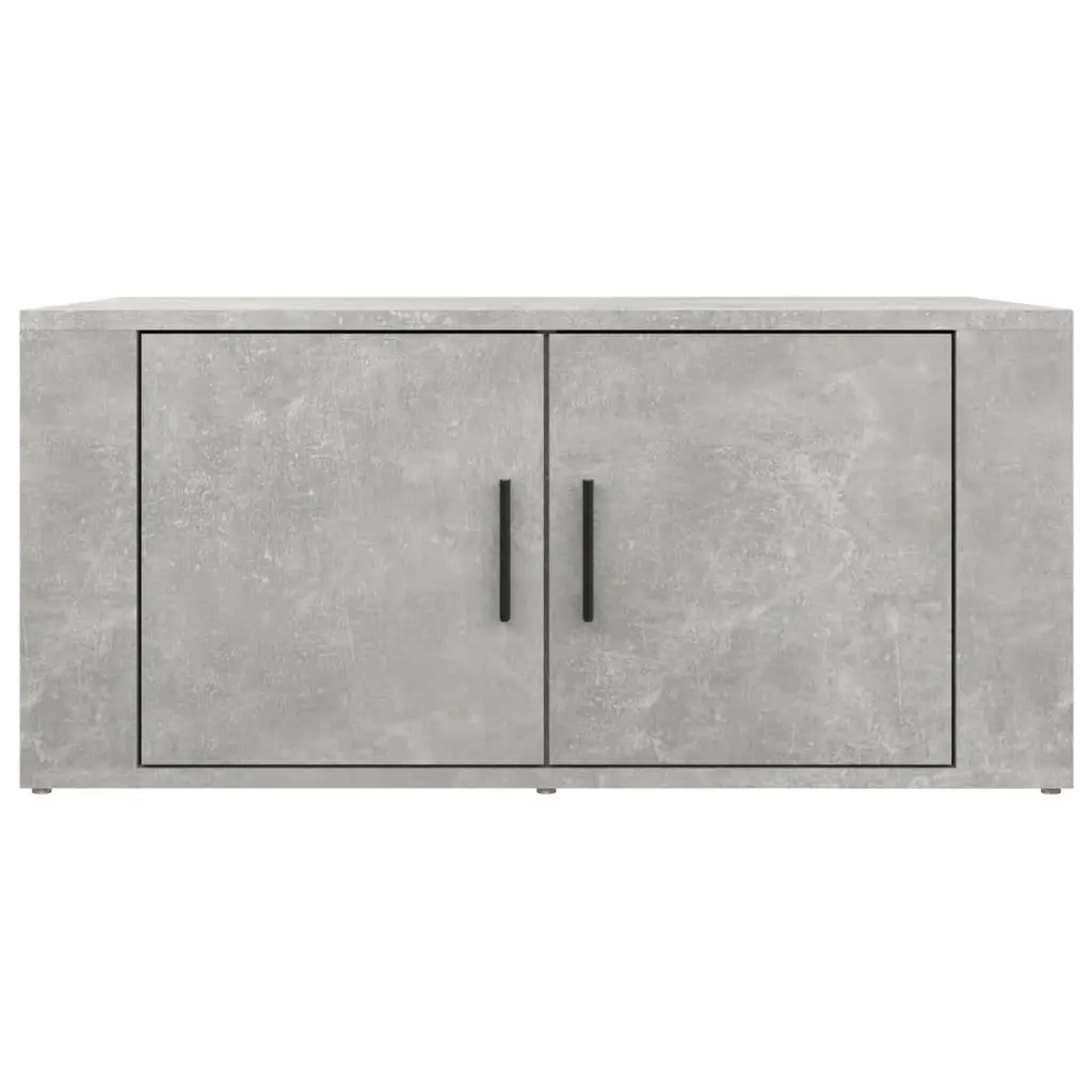 Coffee Table Living Room Grey Engineered Wood Storage Compartments