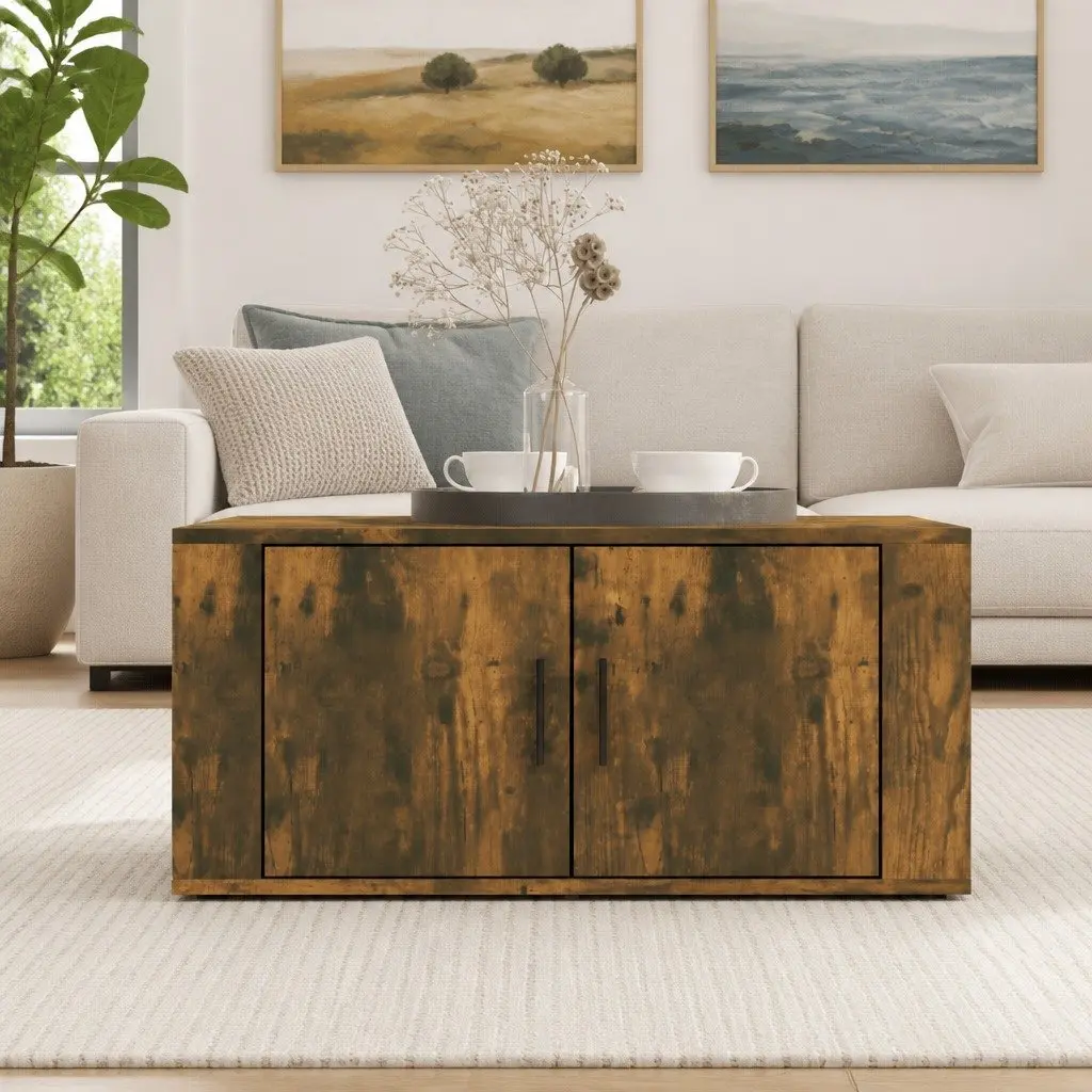 Coffee Table Living Room Brown 80L x 50W x 36H cm