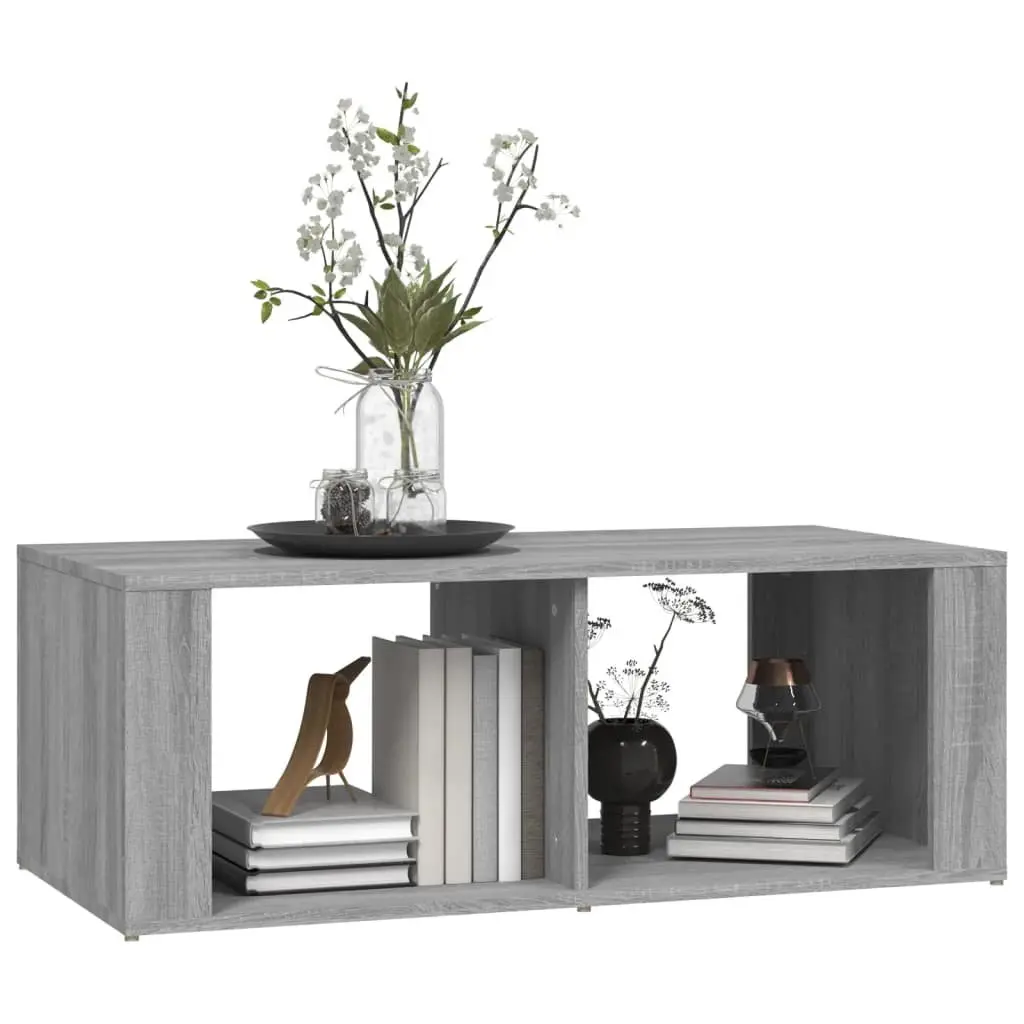 Coffee Table Grey Sonoma 100x50x36 cm Modern Living Room Storage Organiser