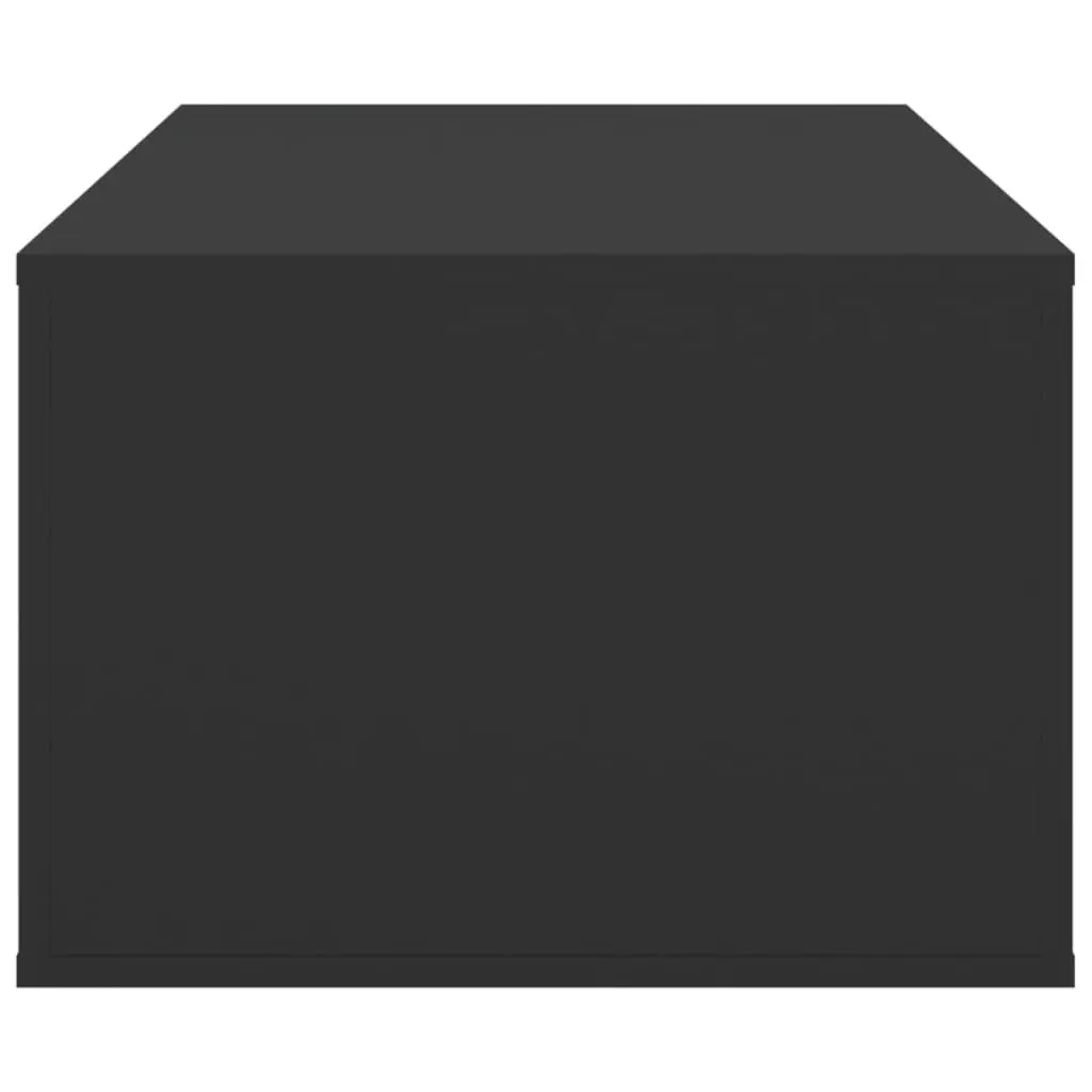 Coffee Table Living Room Black Storage Drawer Open Compartment