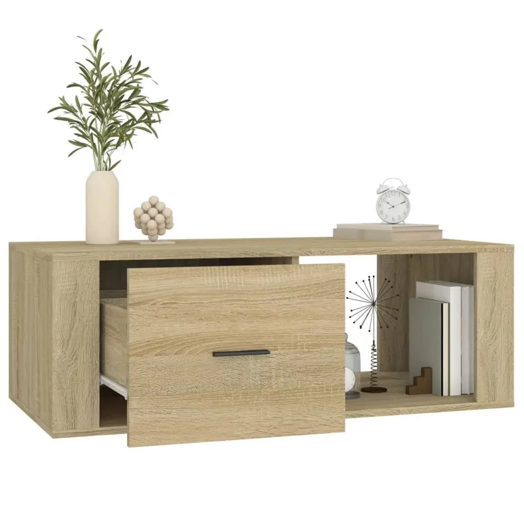 Engineered Wood Coffee Table 100x50.5x35 cm with Storage