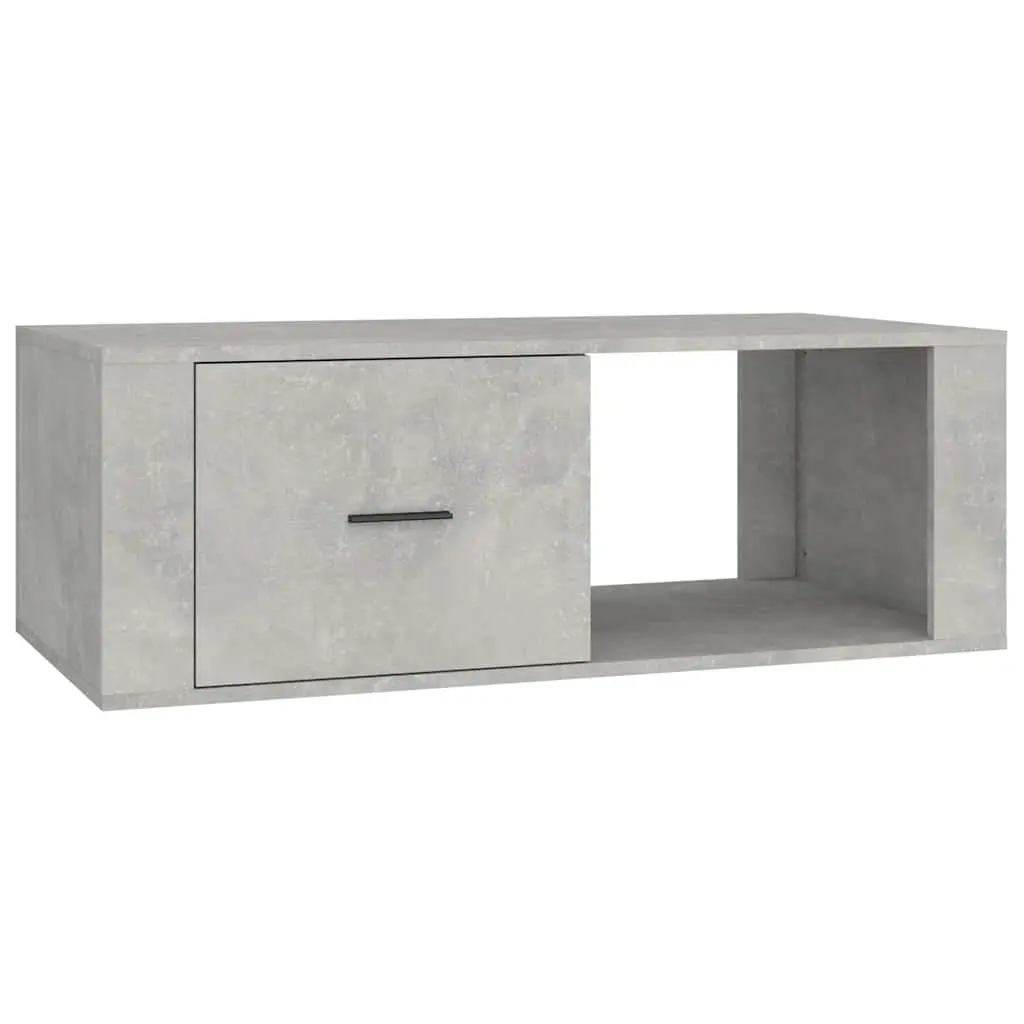 Coffee Table Grey 100x50.5x35cm Engineered Wood Storage Drawer Compartment