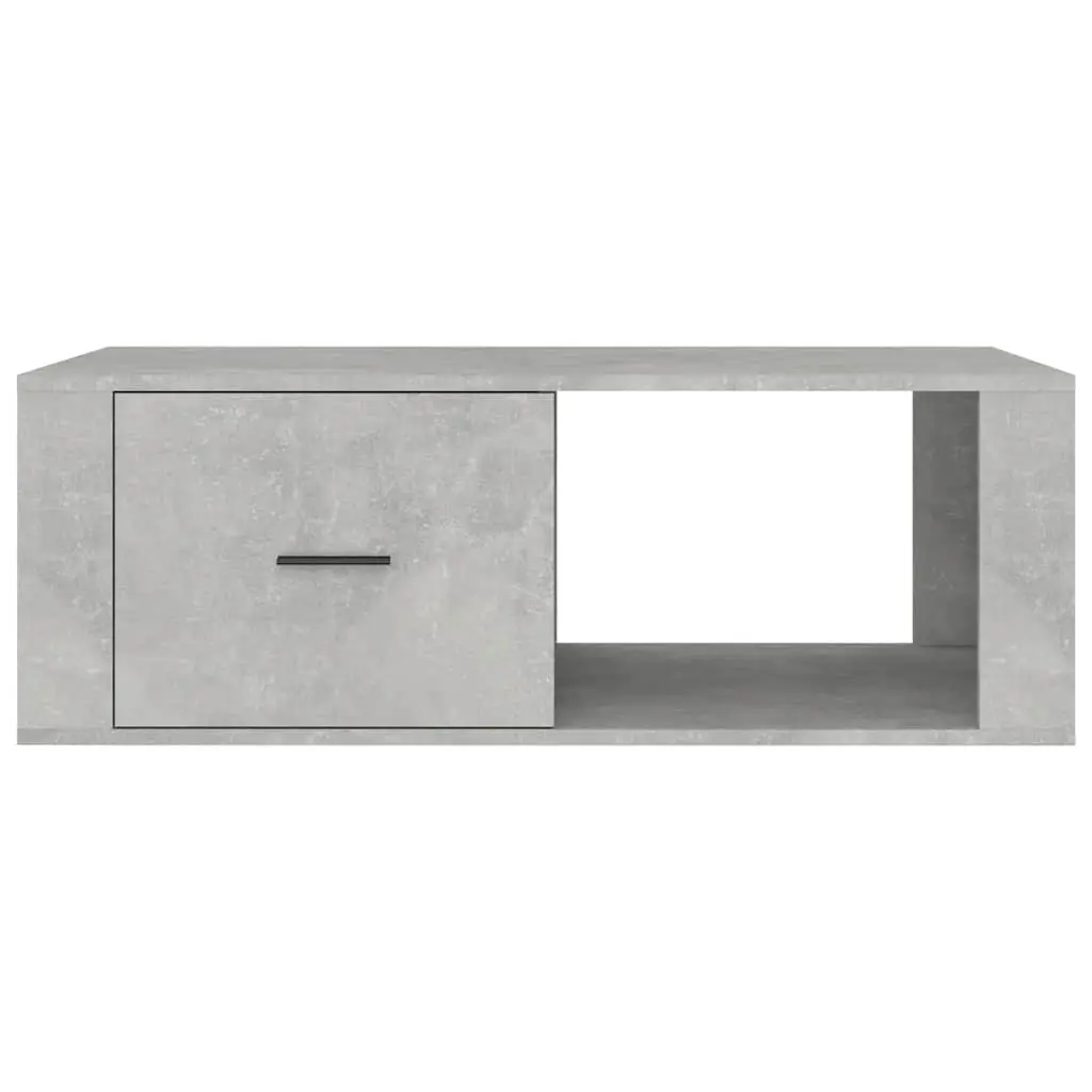 Coffee Table Grey 100x50.5x35cm Engineered Wood Storage Drawer Compartment