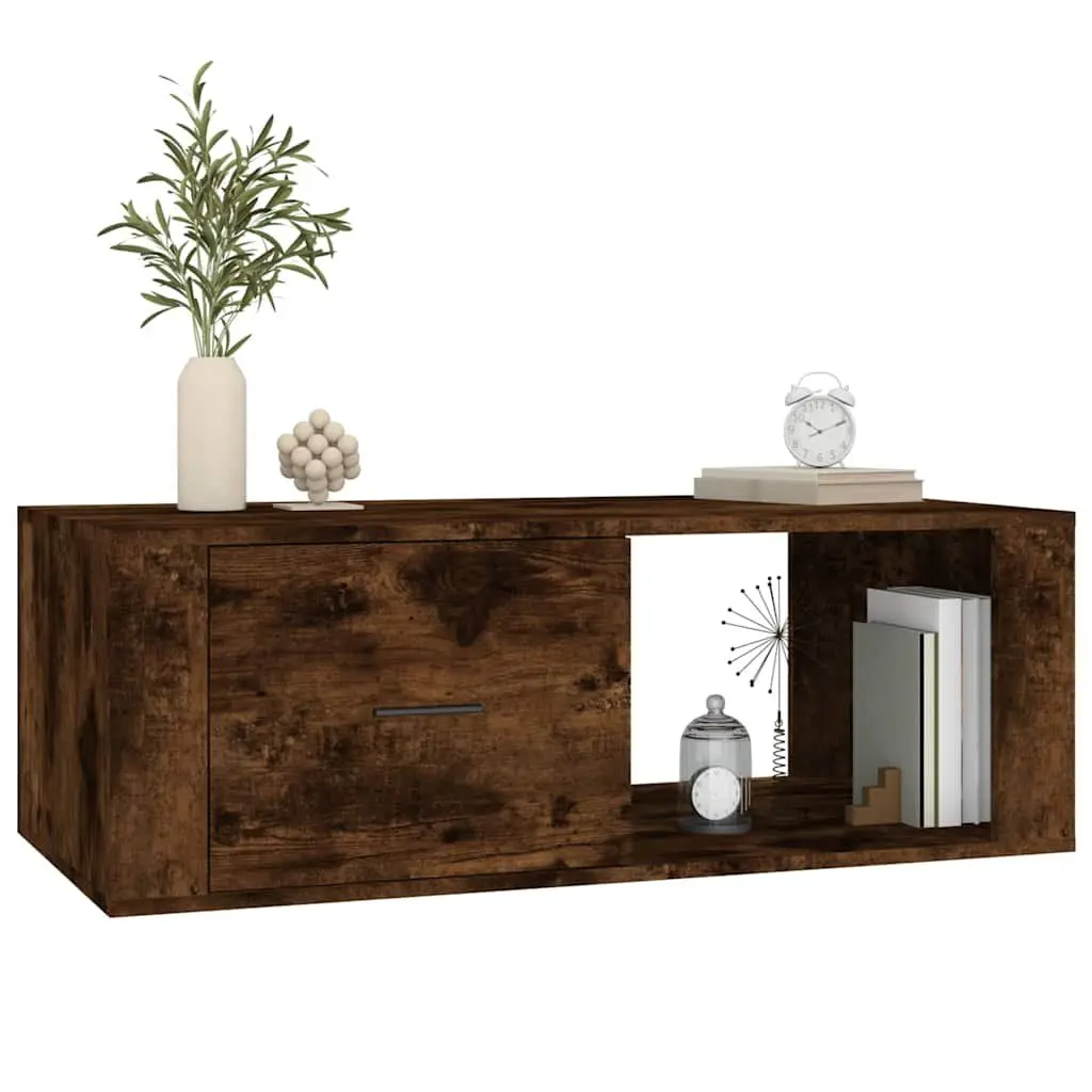 Brown Coffee Table with Drawer