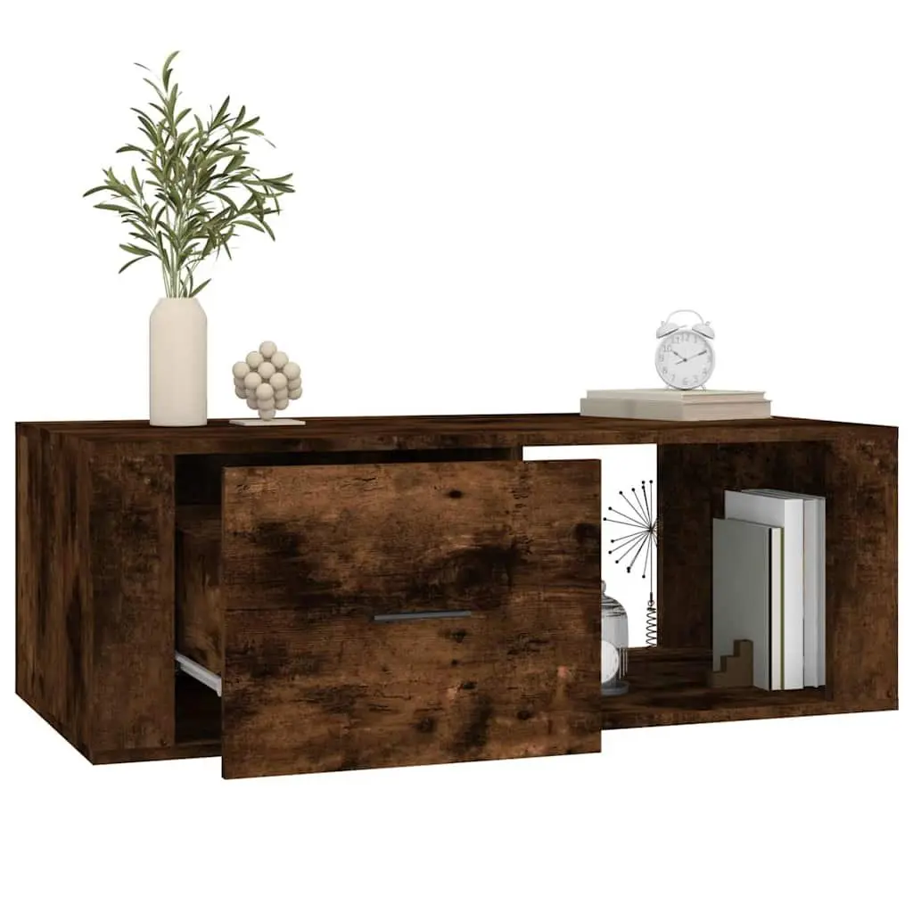 Brown Coffee Table with Drawer