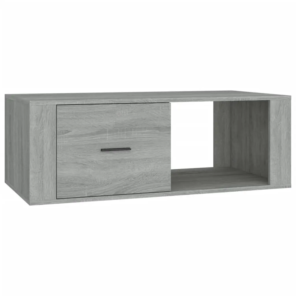 Coffee Table Living Room Grey Engineered Wood 100L x 50.5W x 35H cm