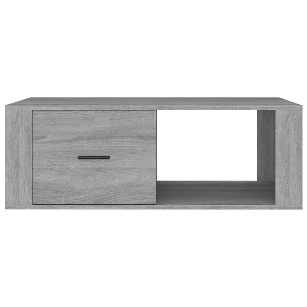 Coffee Table Living Room Grey Engineered Wood 100L x 50.5W x 35H cm