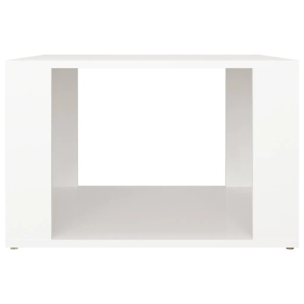 Bedside Table White Storage Nightstand Bedroom 57 x 55 x 36 cm