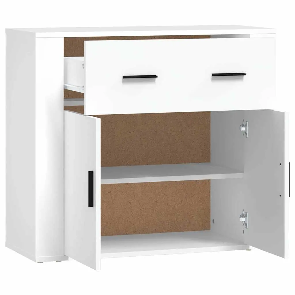 Sideboard Storage Cabinet for Home 80x33x70 cm White
