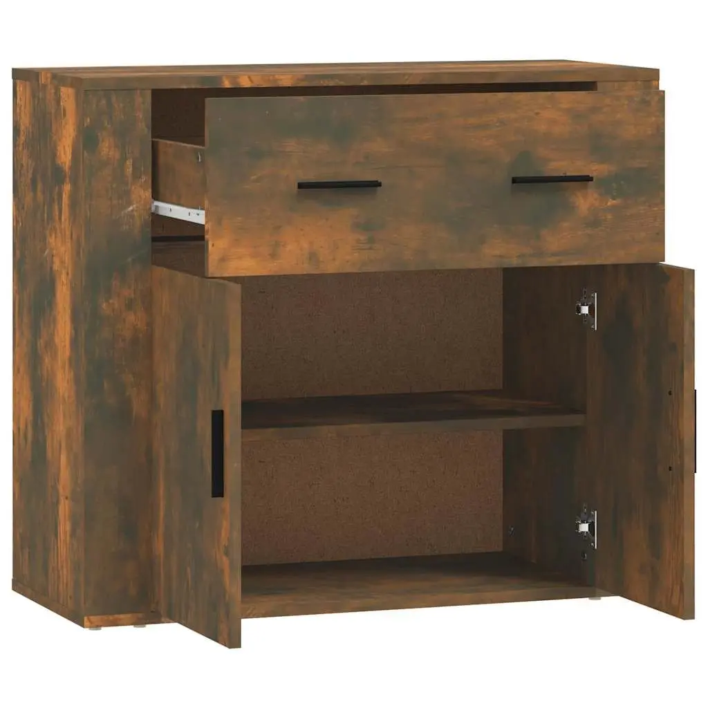 Brown Engineered Wood Sideboard Cabinet