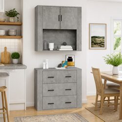 Specifications for Grey Wall Cabinet 80x33x80 cm