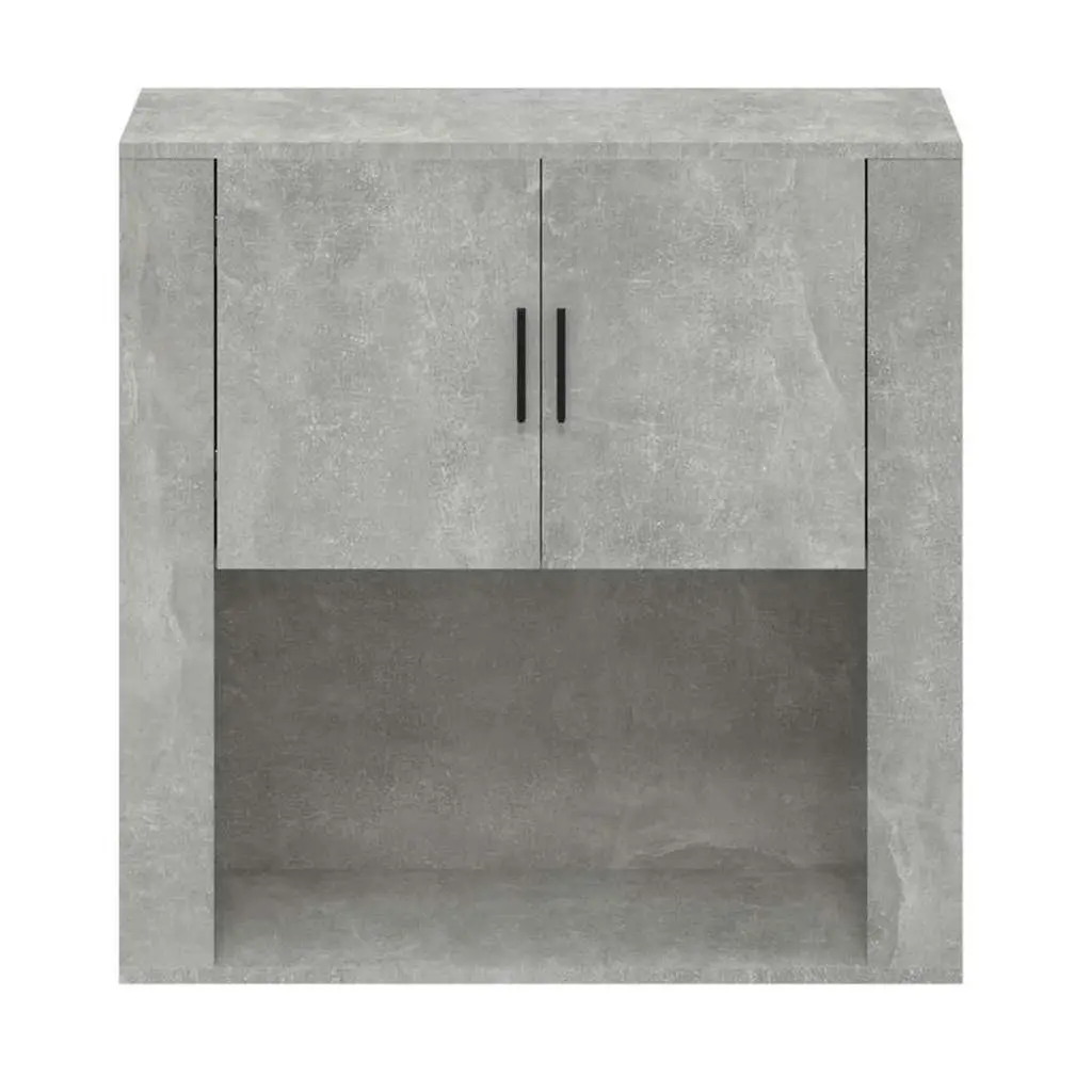 Grey Wall Cabinet 80x33x80 cm