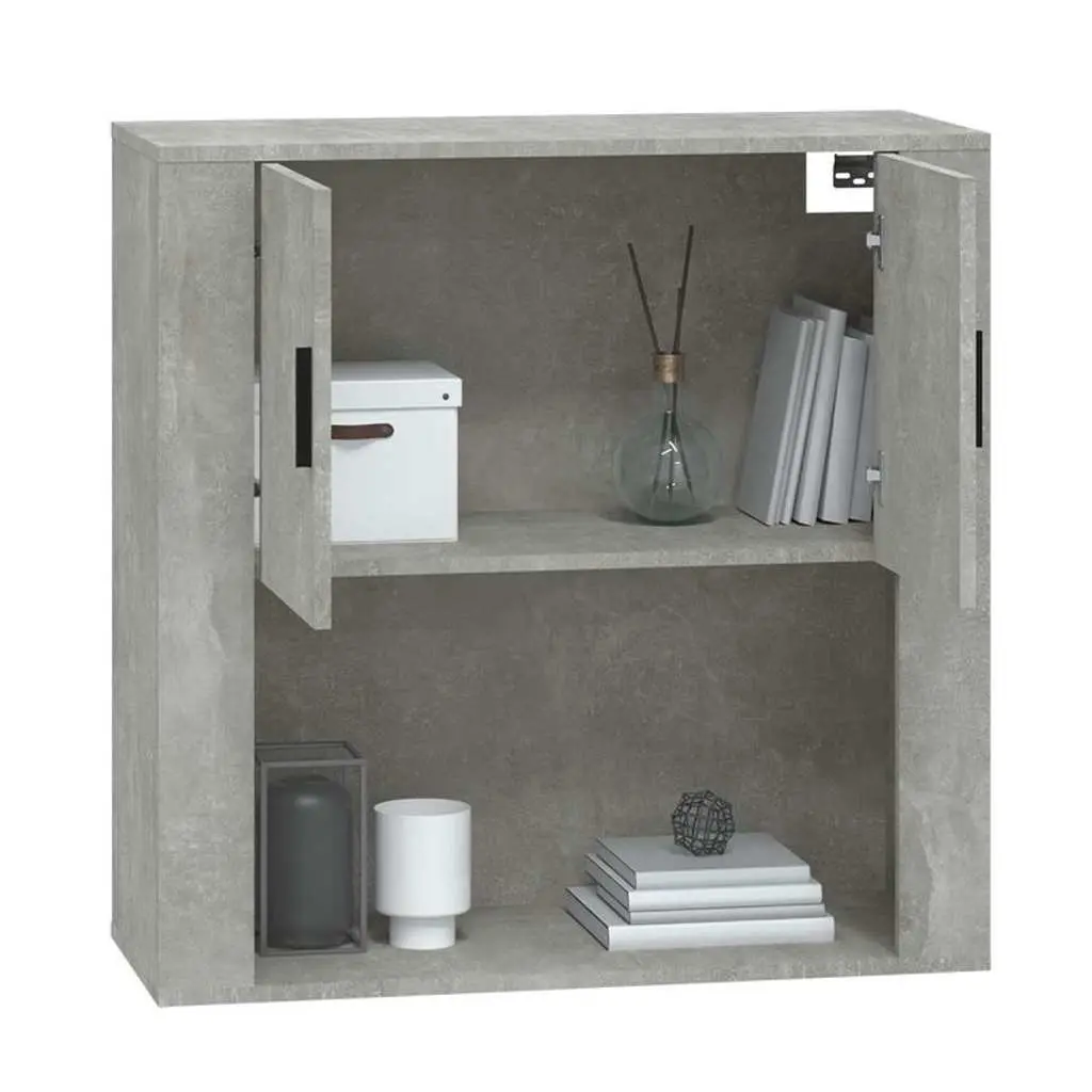 Grey Wall Cabinet 80x33x80 cm