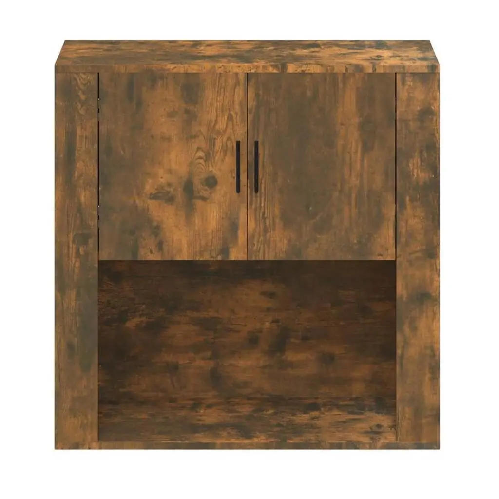 Wall Cabinet Storage for Home 80x33x80 cm Smoked Oak Engineered Wood