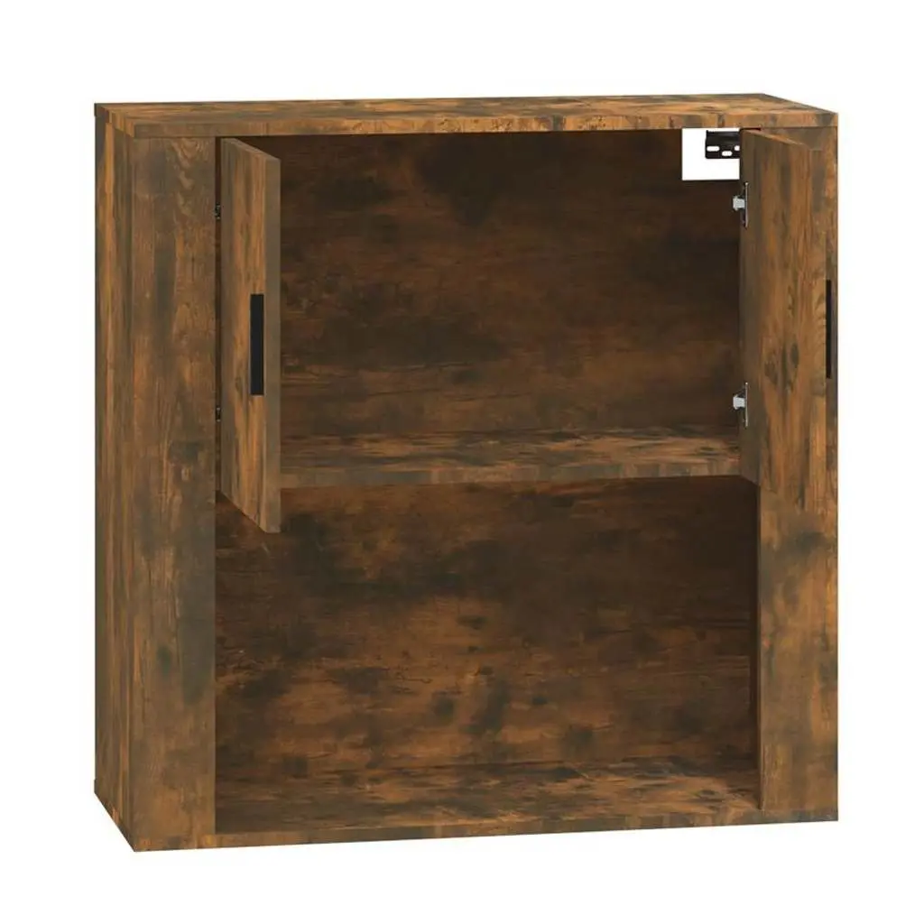 Wall Cabinet Storage for Home 80x33x80 cm Smoked Oak Engineered Wood