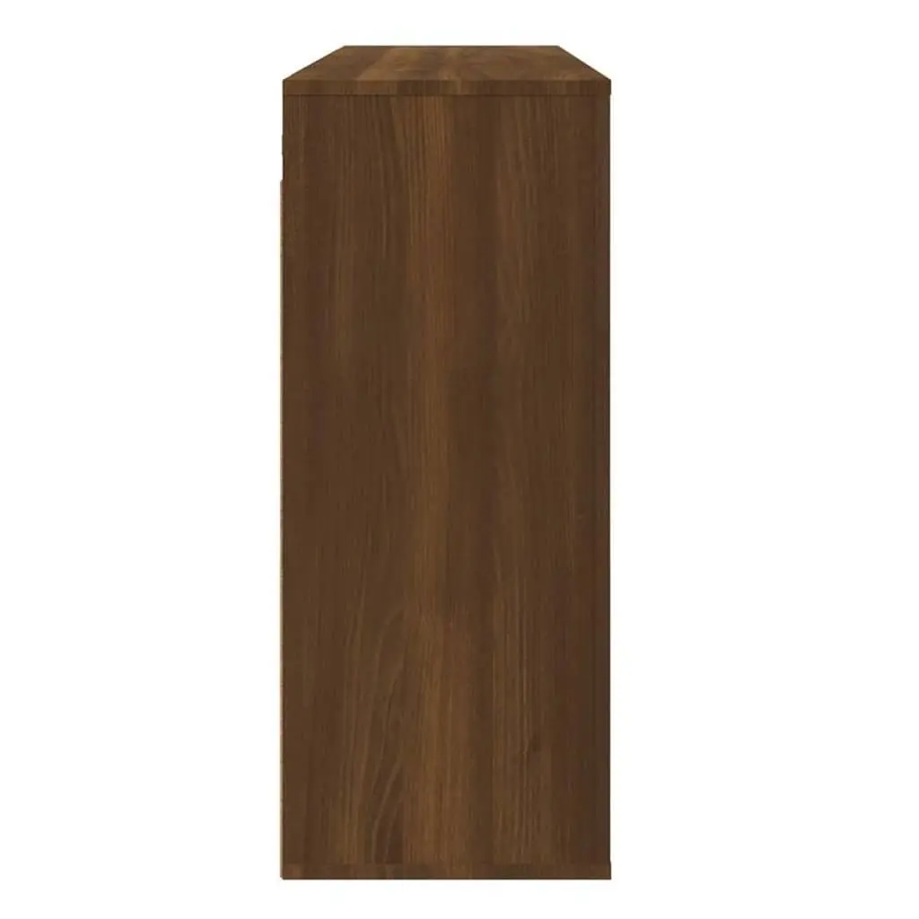 Engineered Wood Wall Cabinet Brown Oak 80x33x80 cm