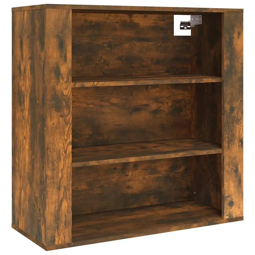 Wall Cabinet for Home Storage Brown Engineered Wood 80x33x80cm