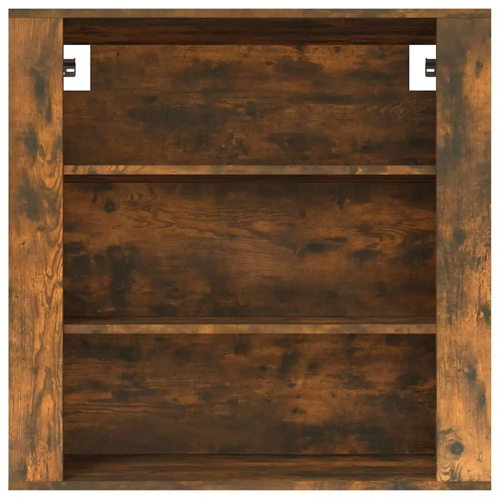 Wall Cabinet for Home Storage Brown Engineered Wood 80x33x80cm