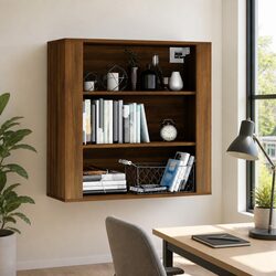 Specifications for Brown Oak Wall Cabinet 80x33x80 cm