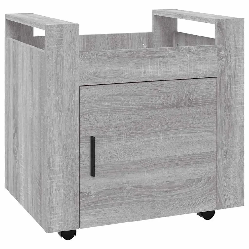 Grey Desk Trolley Mobile Organizer 60x45x60 cm