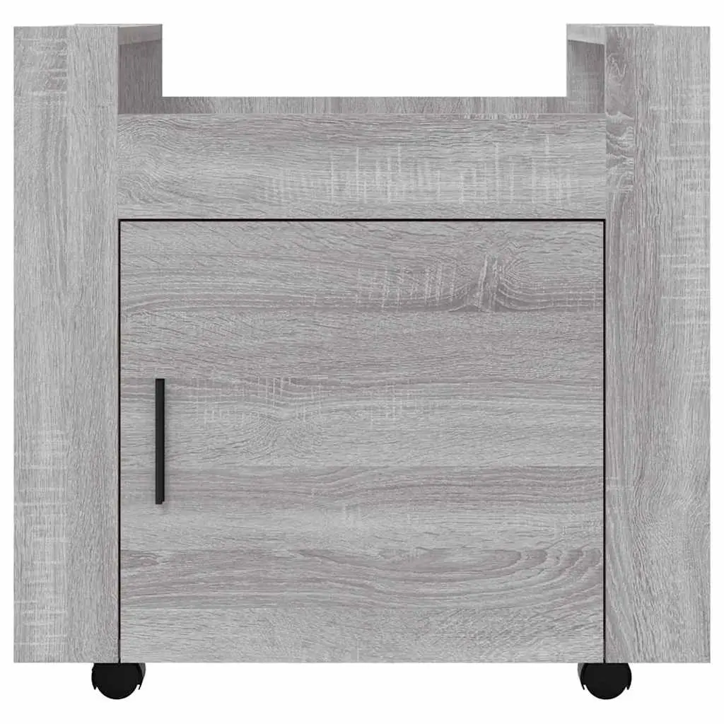 Grey Desk Trolley Mobile Organizer 60x45x60 cm