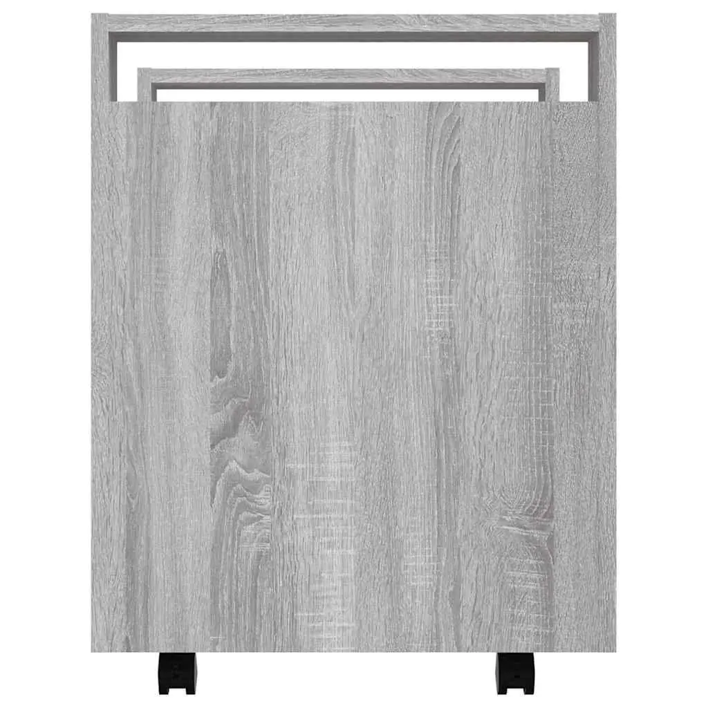 Grey Desk Trolley Mobile Organizer 60x45x60 cm