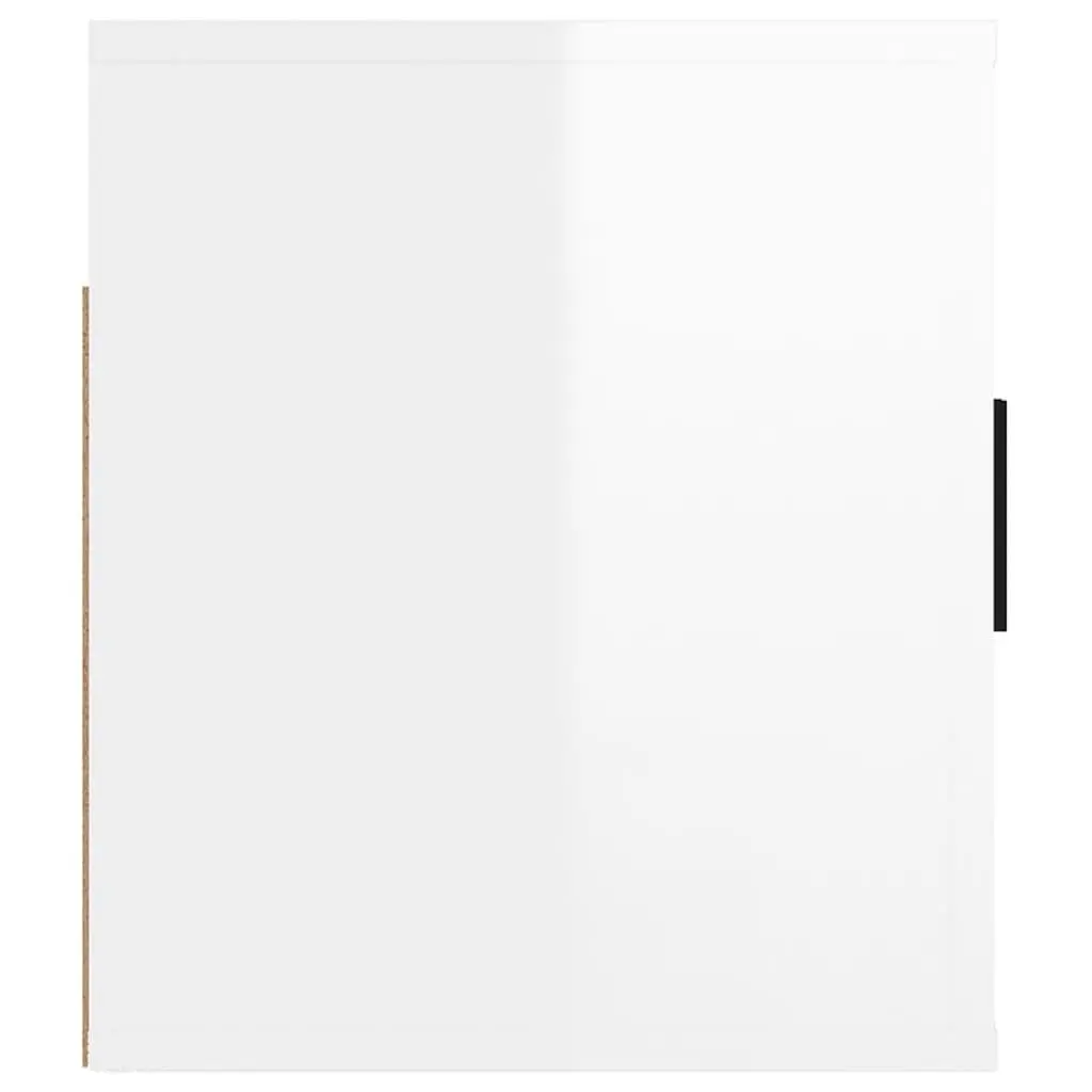 White High Gloss Wall Mounted TV Unit 80x34.5x40cm