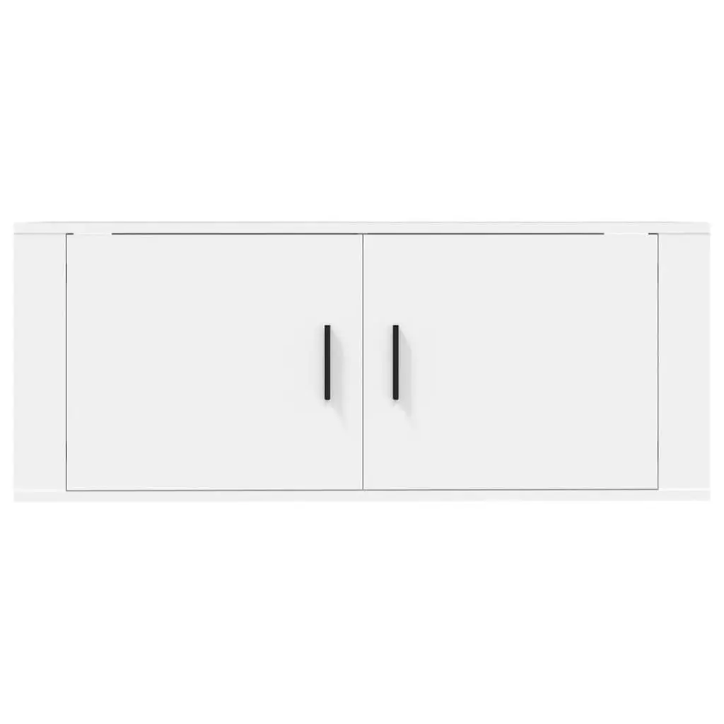 Wall Mounted TV Cabinet White 100x34.5x40 cm Media Storage Unit
