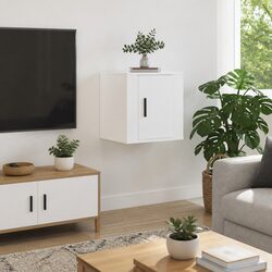 Wall Mounted TV Cabinet Specifications: 40x34.5x40cm White