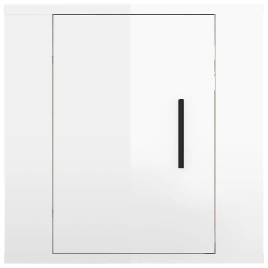 Wall Mounted TV Cabinet White 40x34.5x40cm Storage Unit for Living Room Bedroom