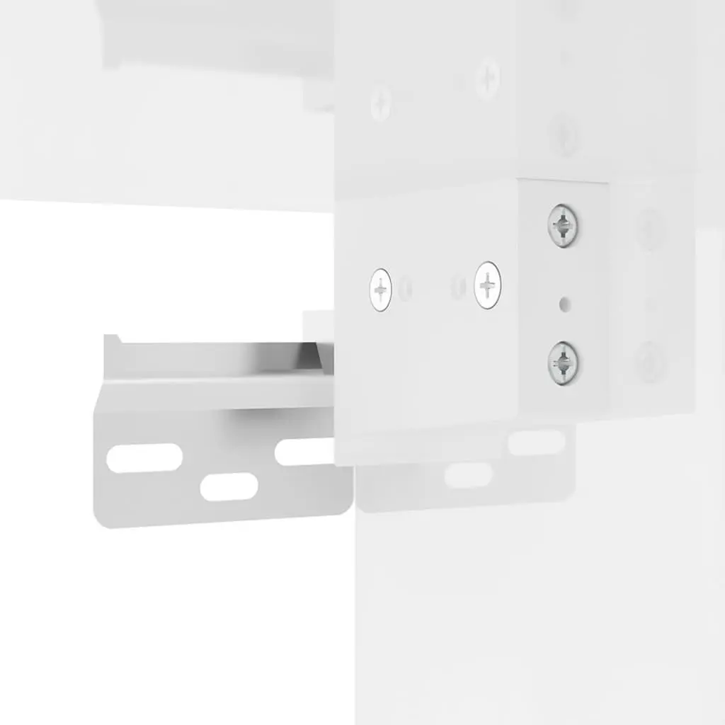 Wall Mounted TV Cabinet White High Gloss 40x34.5x40 cm Storage Unit Hanging