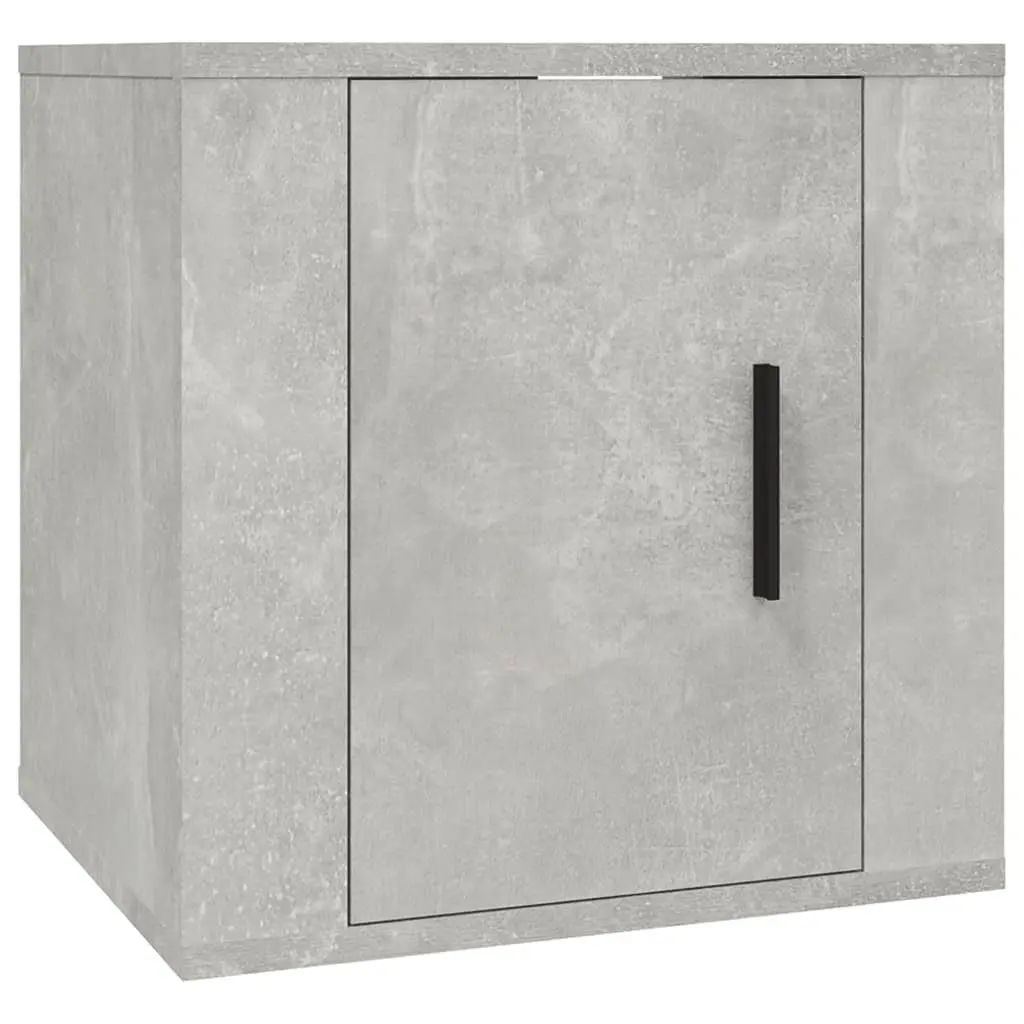 Grey Media Storage Wall Cabinet for TV Use 40x34.5x40cm