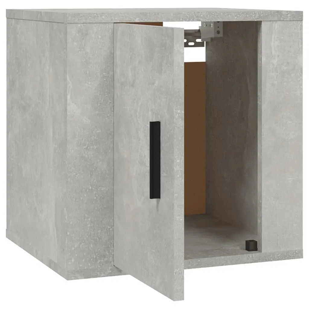 Grey Media Storage Wall Cabinet for TV Use 40x34.5x40cm