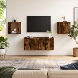 Specifications of the Smoked Oak Wall Mounted TV Cabinet
