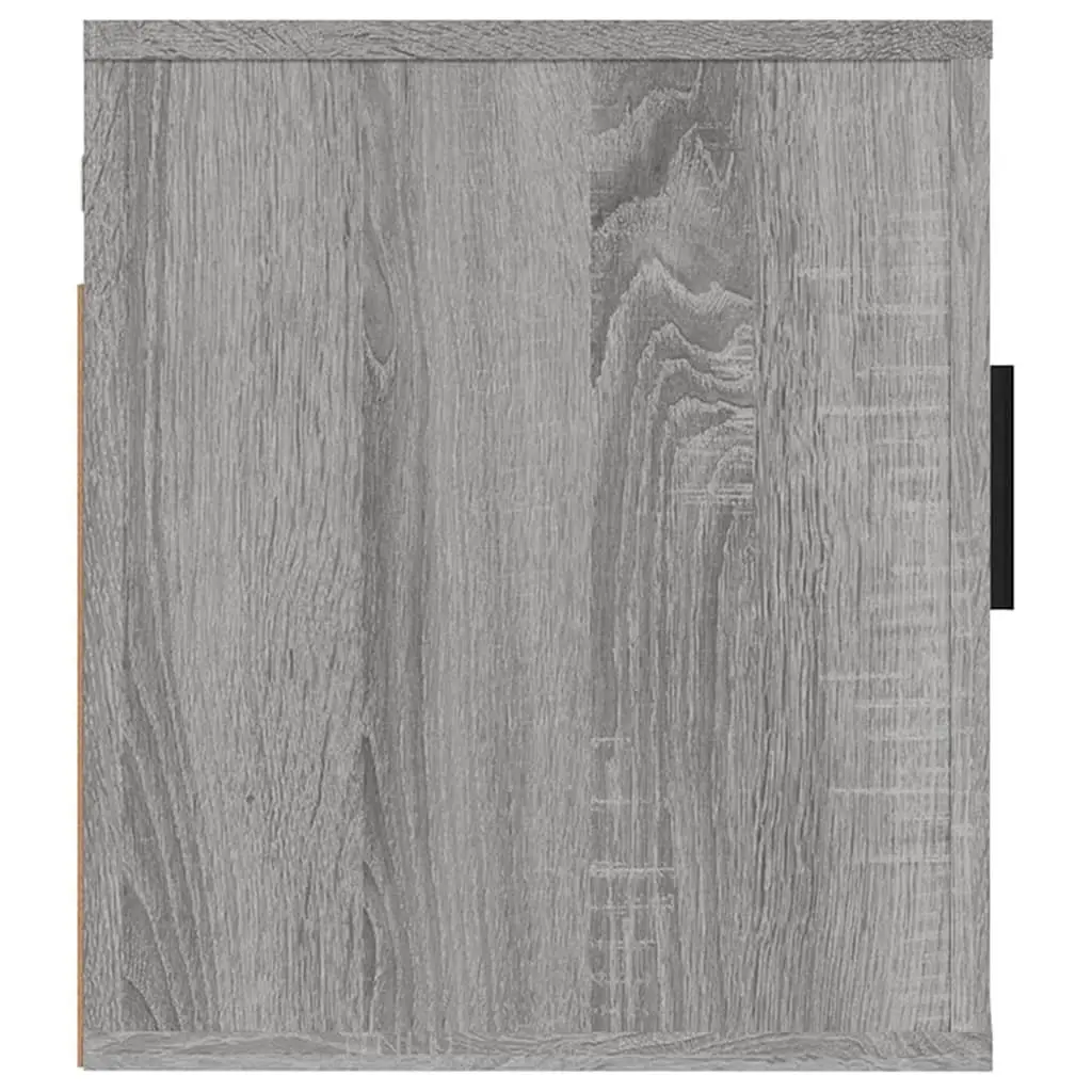 Wall Mounted Media Organizer Grey TV Cabinet 40x34.5x40cm Storage Unit for Living Room Bedroom