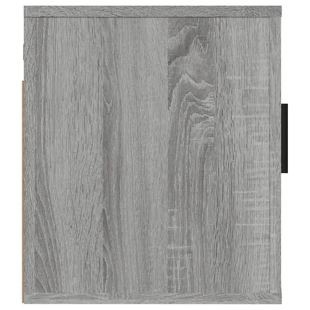 Wall Mounted Storage Unit TV Cabinet Grey 40x34.5x40cm Engineered Wood Media Display Furniture