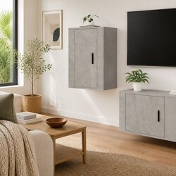 Specifications of Grey Wall Mounted TV Cabinet: 40x34.5x60 cm