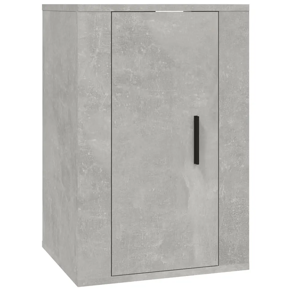 Grey Floating Shelf Wall Mounted TV Cabinet Media Storage Unit 40x34.5x60cm